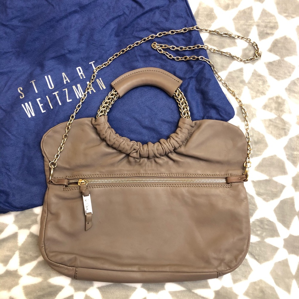 Stuart Weitzman Clutch W/ Removable Handle - image 4